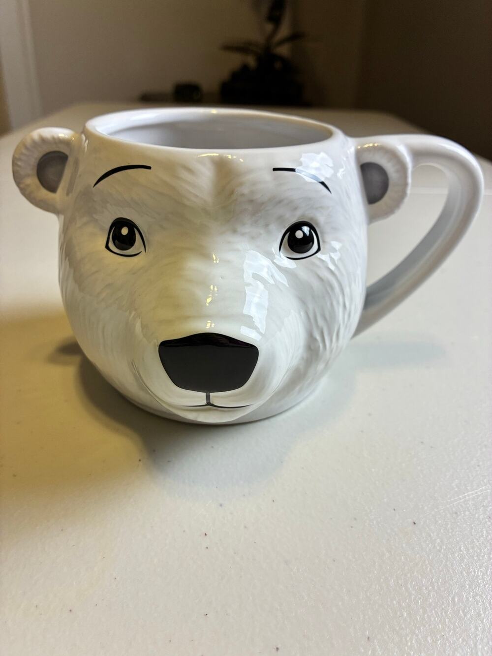 Official Coca Cola Polar Bear Face Mug 3D Ceramic Cup Coke Collectible Thailand